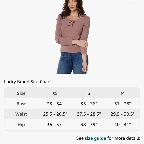 Lucky brand lace up knit top - Picture 9 of 9